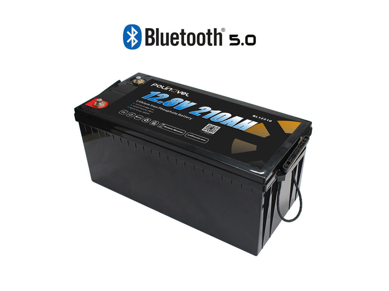 Polinovel 12V 210AH Bluetooth lithium battery