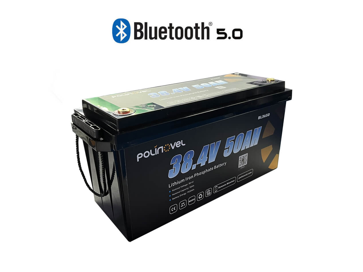 Polinovel 36V 50Ah Bluetooth lithium battery