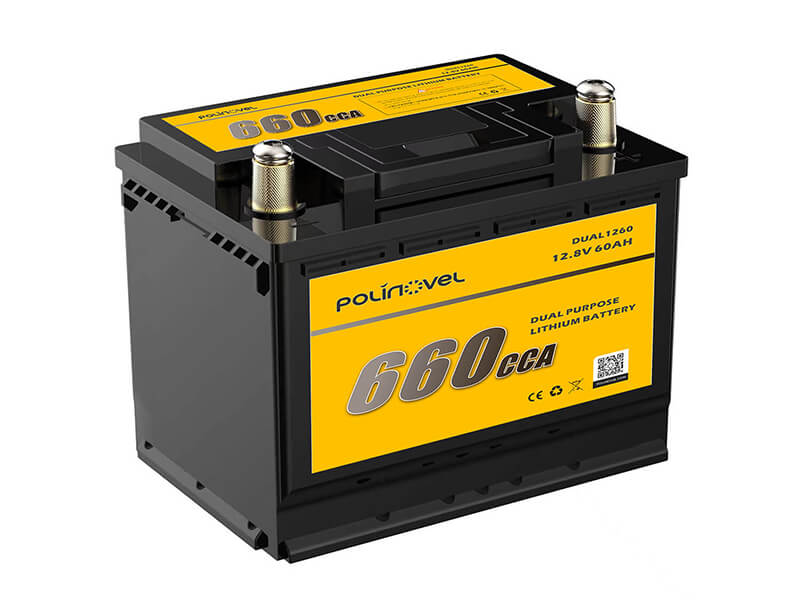 Dual Purpose 1650 Cold Cranking Amp Marine Starting Lithium Battery -  Polinovel