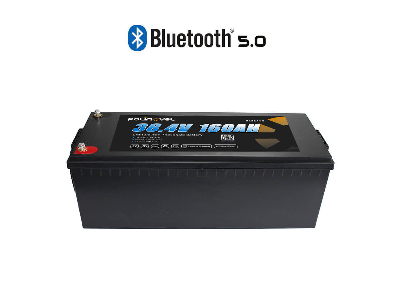 Polinovel 36V 160AH Bluetooth lithium battery
