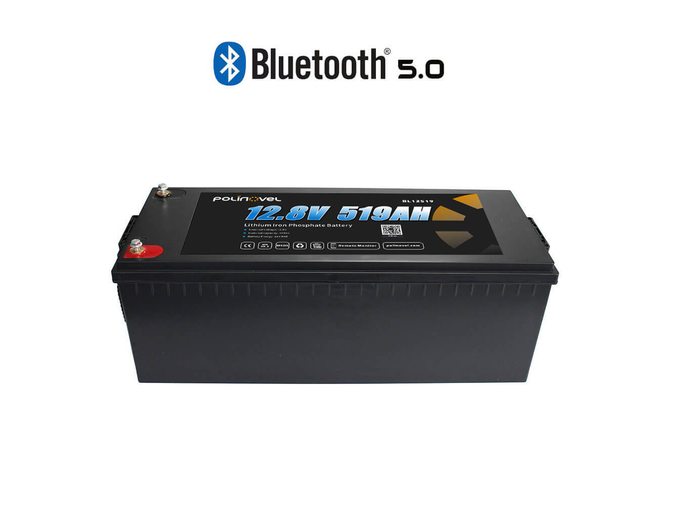 Polinovel 12V 519AH Bluetooth lithium battery