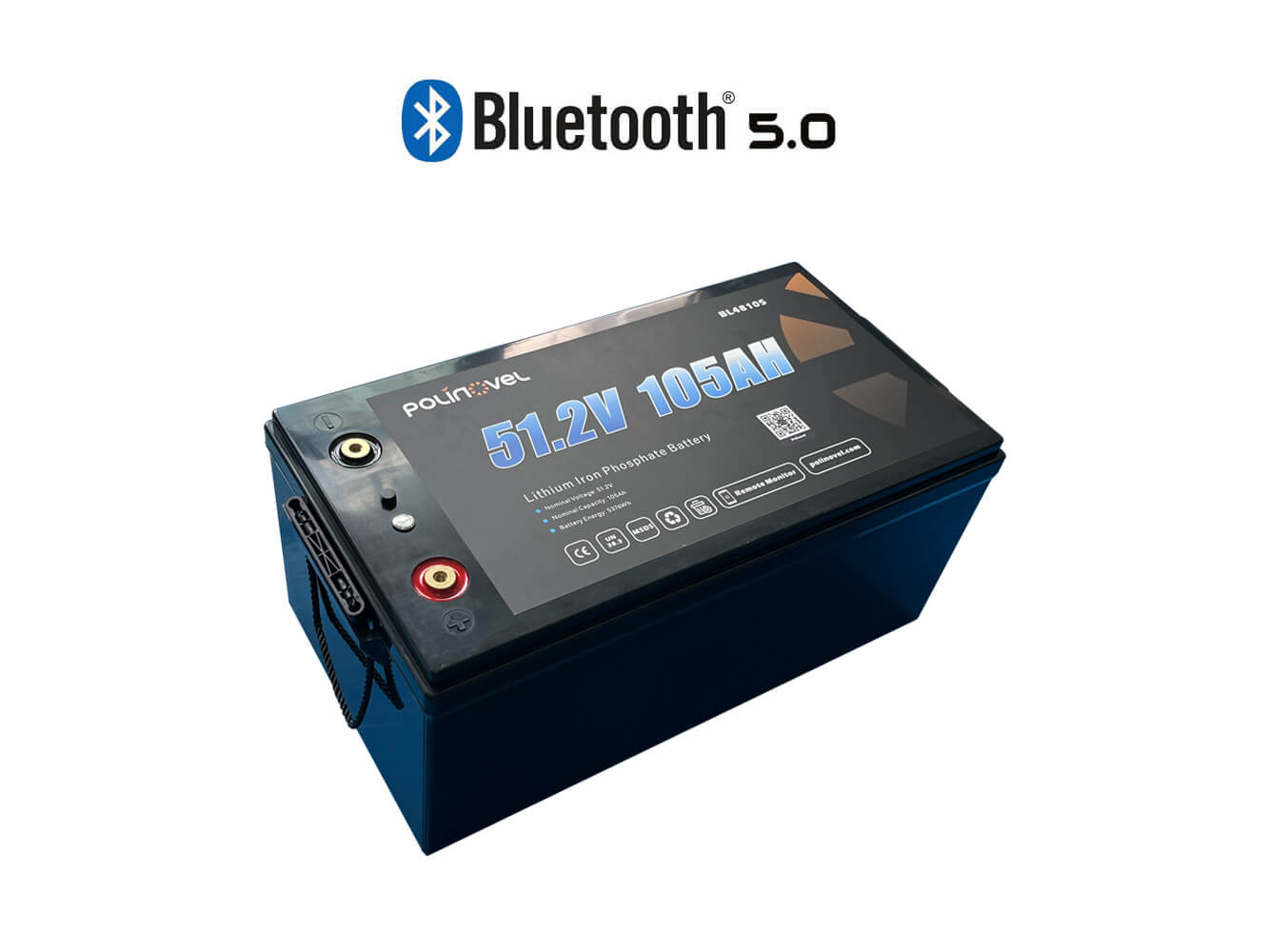48V 105Ah LiFePO4 Bluetooth Battery