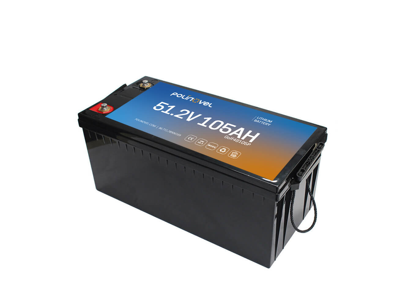 Polinovel 51.2V 105Ah Golf Cart Lithium Battery