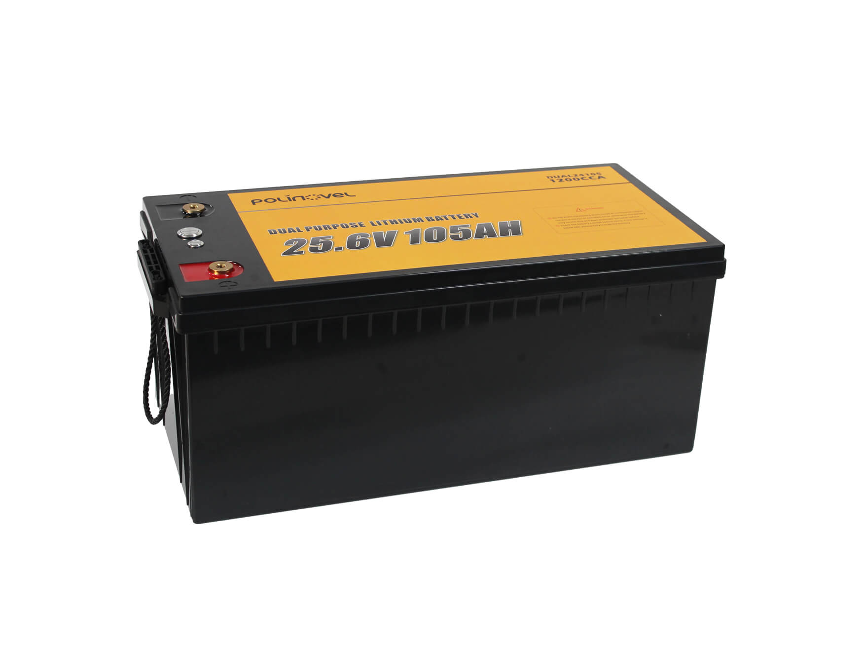 Polinovel 24V 105Ah Dual Purpose Lithium Battery