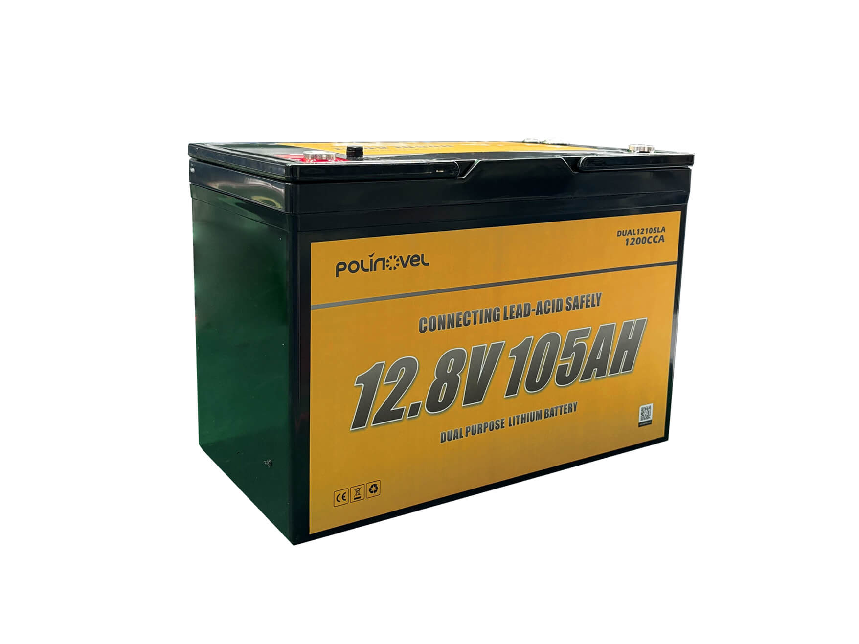 12V 105Ah Dual Purpose LiFePO4 Battery DUAL12105LA