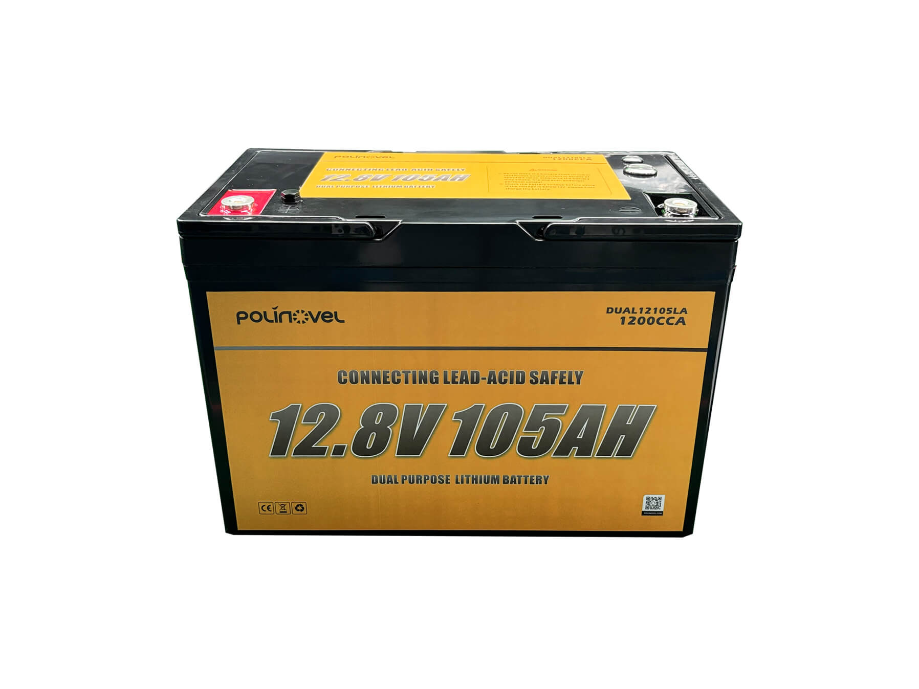 12V 105Ah Dual Purpose LiFePO4 Battery DUAL12105LA